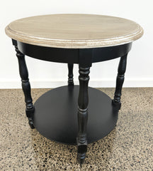 Hunter Lamp Table Round Side Table - Black