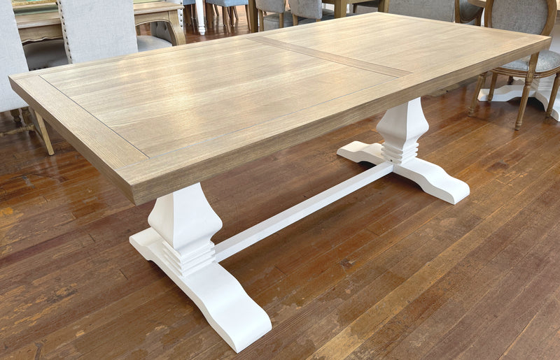 Brighton Pedestal Dining Table 200x100cm - Floor stock