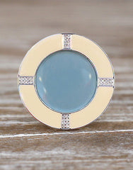 Mini Photo Frame Enamel Diamante Round Shape 7cms Picture Frame Gift Homewares