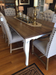Maison Oak & White Dining Table French Provincial 2x1m
