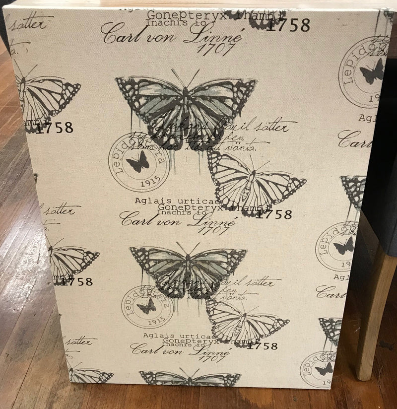 Linen Wall Art - Butterfly 60x80cms