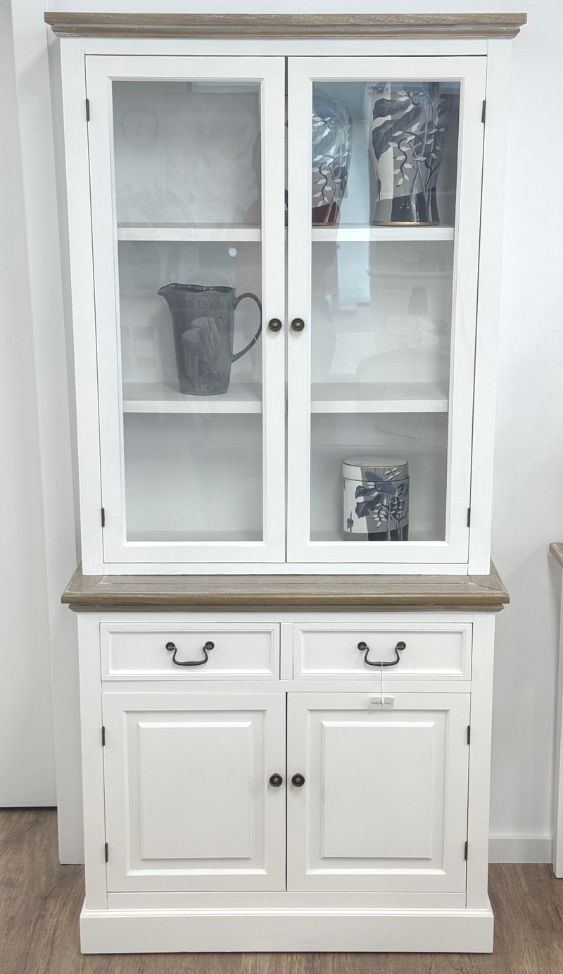 Chandon Buffet & Hutch 2 Door Unit White