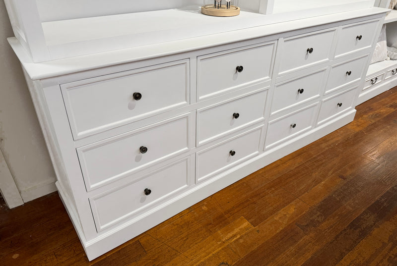 Brighton Buffet / Chest (Base) White 200cms