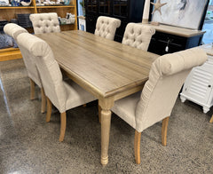Brittany Dining Table 200x100cm Oak - floor stock