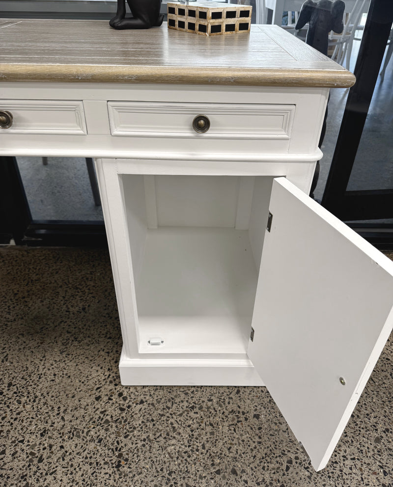 Plantation Desk White - floor stock