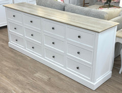 Brighton Chest / Buffet Timber Top 200cms