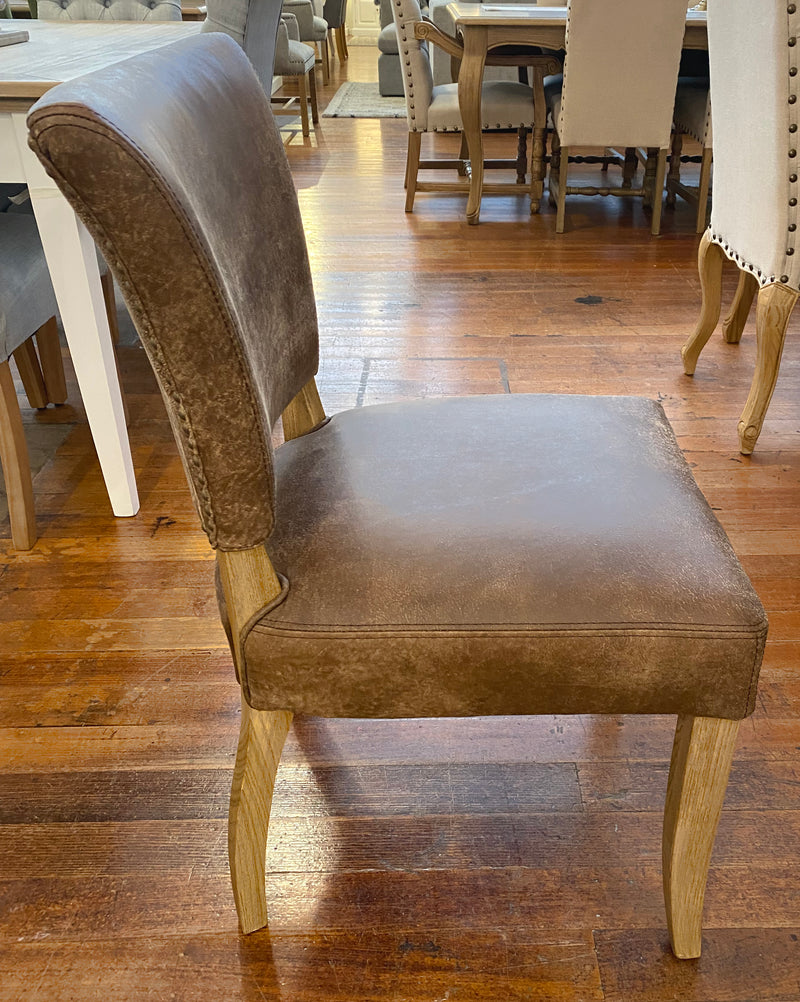 Valance Dining Chair Top Grain Italian Leather & Oak