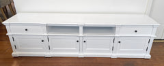 Salisbury Entertainment TV Unit Oak All White 200cms floor stock