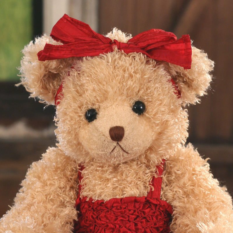 Teddy Bear 'Jasmine' Settler Bears Red Dress 43cms