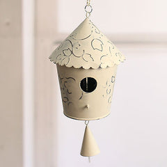 Rustic Hanging Tin Birdhouse Home Decor Gift Outdoor Hanger 67cms BRAND NEW
