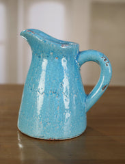 Jug Antique Blue French Provincial Ceramic Vase 22cms