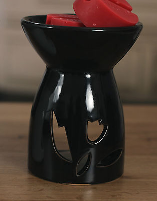 Melt Burner Tea Light Ceramic Fragrance Burner Black