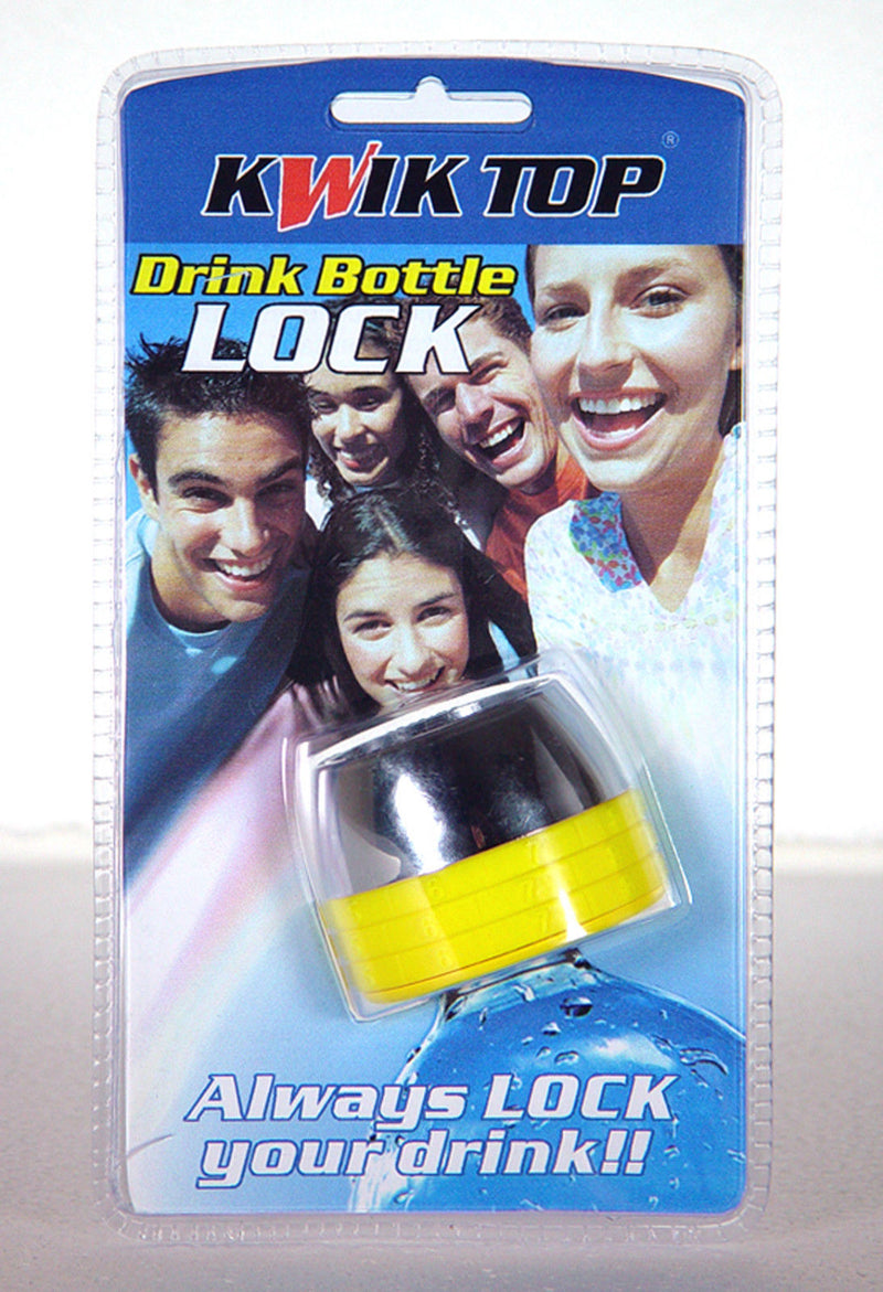 Drink Bottle Lock Protector Orange Combination Protect Drink Kwik Top