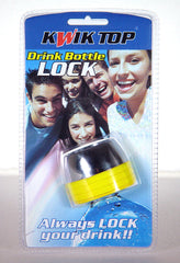 Drink Bottle Lock Protector Blue Combination Protect Drink Kwik Top