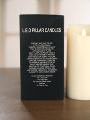 LED Wax Candle Premium Real Flicker Candle Battery Operated 23cms