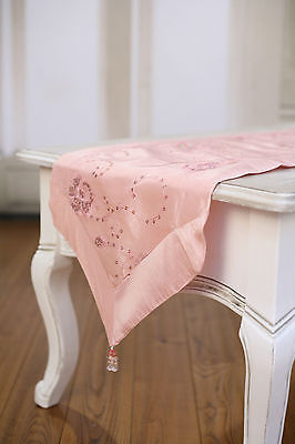Table Runner Pink with Sequins Home Decor Kids Party Decoration 150cms