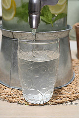 Drink Dispenser Mason Jar Glass Server Water Beverage Juice Jar
