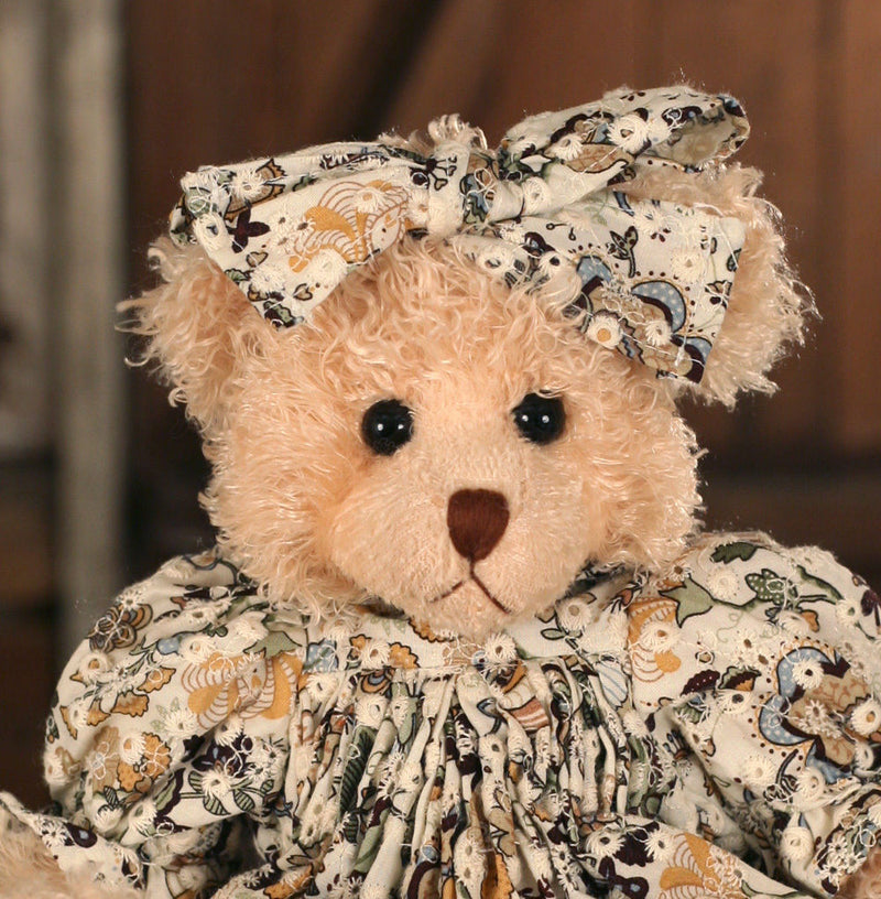 Teddy Bear 'Sophia' Settler Bears Floral Dress 35cms