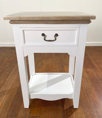 Chandon Bedside Chest Hamptons White Night Stand