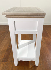 Chandon Bedside Chest Hamptons White Night Stand