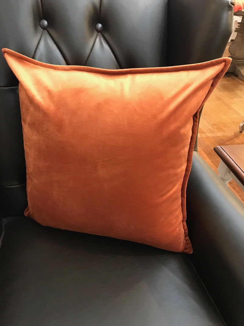 Velvet Cushion Filled 50x50 - Burned Orange