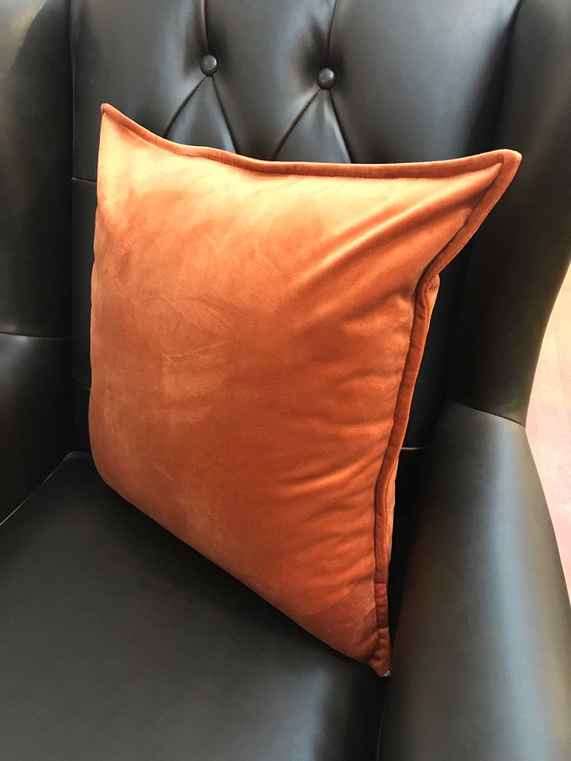 Velvet Cushion Filled 50x50 - Burned Orange
