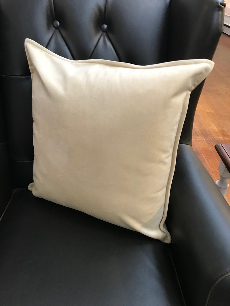 Velvet Cushion Filled 50x50 - Beige