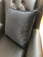 Velvet Cushion Filled 50x50 - Black