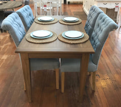Setting 5 PIECE Oak Dining Table & Chairs Package 140x80cm