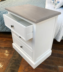 Fontaine Bedside Chest 3 Drawer