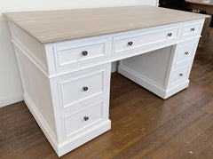 Pre-order: Fontaine Desk White Hamptons 155cms