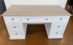 Pre-order: Fontaine Desk White Hamptons 155cms