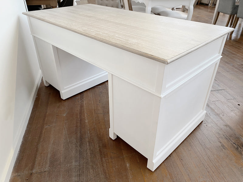 Pre-order: Fontaine Desk White Hamptons 155cms