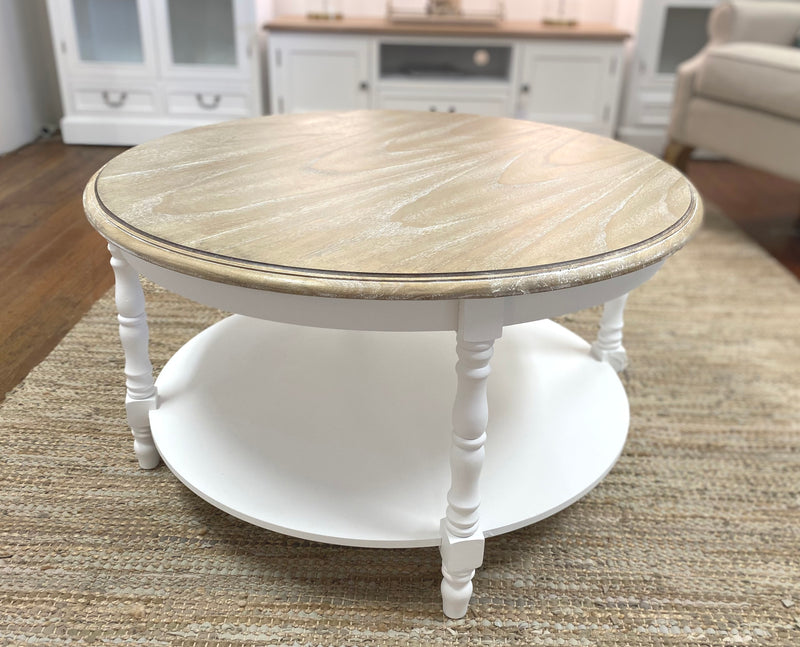 Hunter Round Coffee Table Hamptons Style - Floor stock