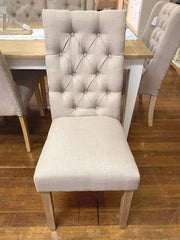 Limoges Dining Chair Beige Roll Back
