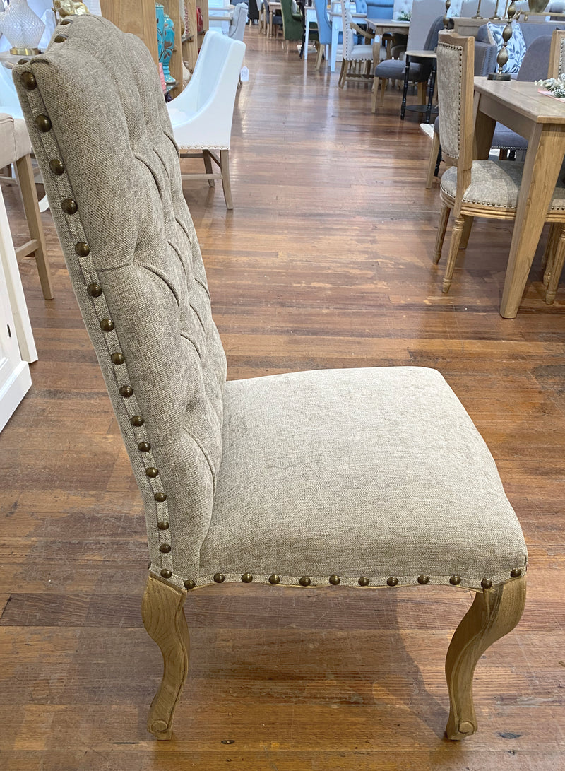 Cannes Dining Chair Oak & Soft Grey