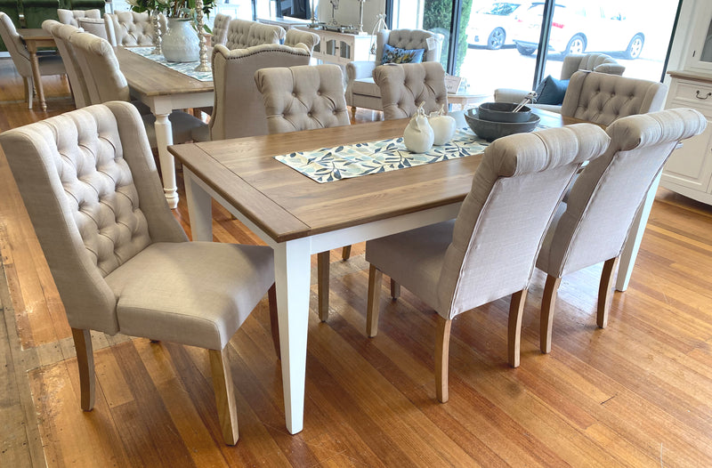 7 Piece Oak Dining Table & Chairs Package 180x90cm