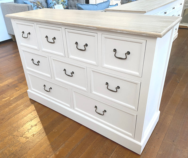 Hunter Chest of Drawers 9 Drawer Hamptons Style