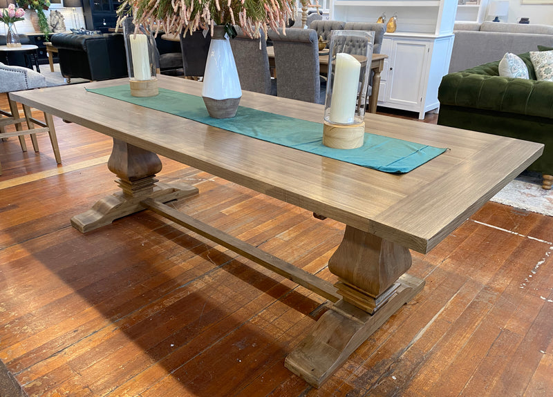 Oak Pedestal Table 250x100cm