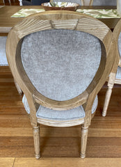 Louis Dining Chair Soft Grey Oak