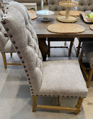 Lyon Dining Chair Oak & Soft Grey