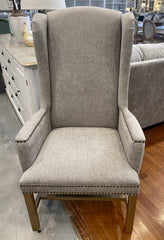 Cambridge Dining Chair Oak & Soft Grey Upholstery