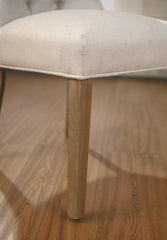 Sienne Dining Chair Oak & Linen Button
