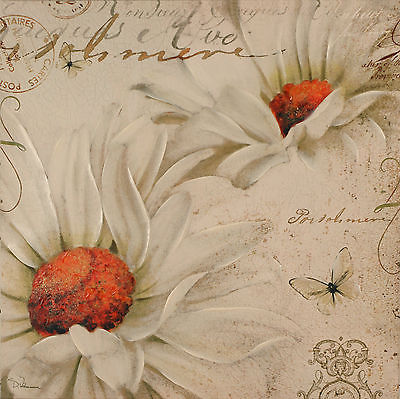 Dorothy Valmason 'Learning About Flowers' Giclee Canvas Art 80x80cms