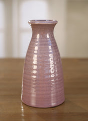 Vase Purple Canister Rustic French Provincial Ceramic Decor 20cms