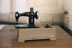 Decor Sewing Machine Jewellery Trinket Box