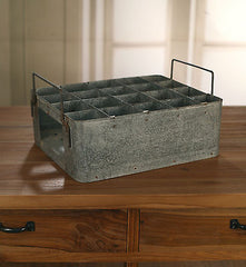 Industrial Metal Drinks Tray French Country Style Picnic Tray