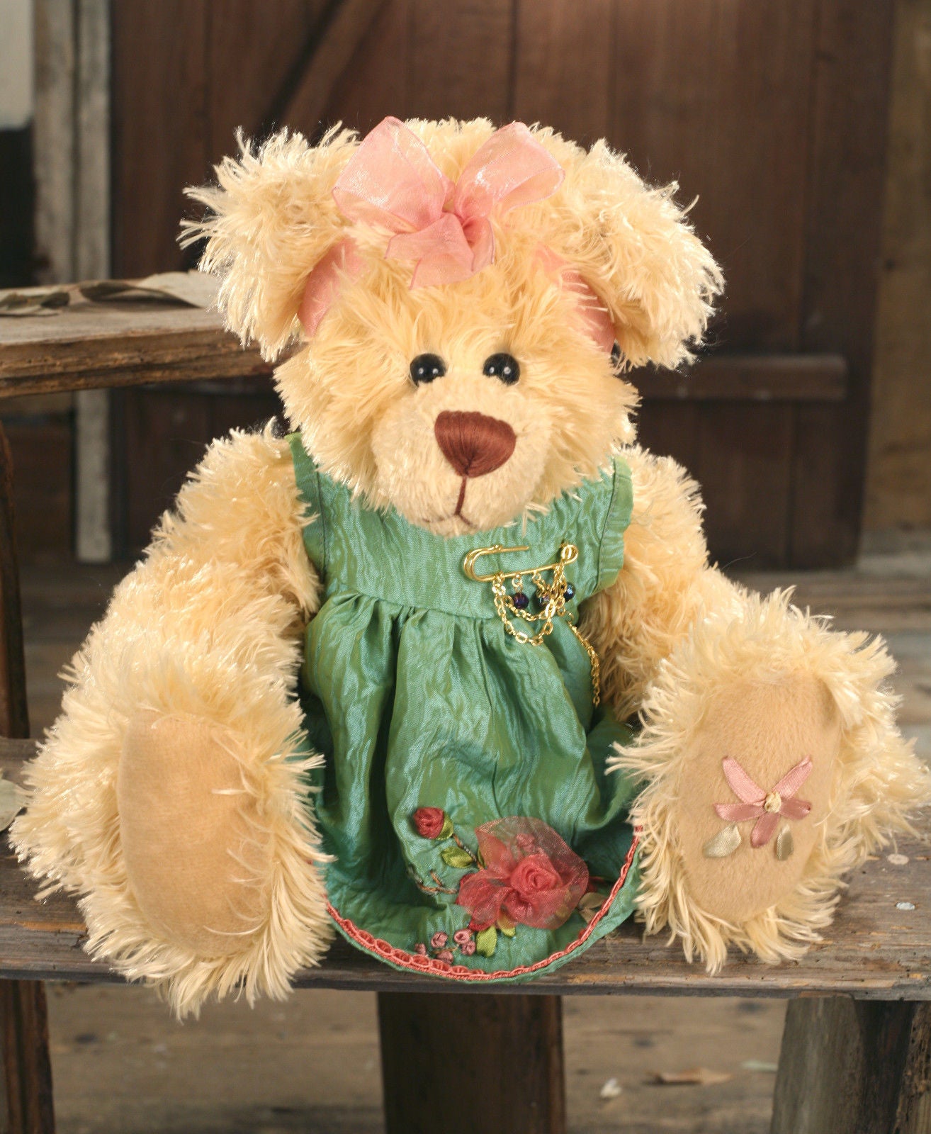 Handmade fur clearance teddy bears