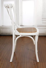 Charmont Dining Chair Cross Back Hardwood White
