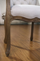 Beaumont Dining Chair French Provincial Oak & Linen